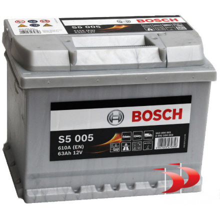 Bosch S5 S5005 63 AH 610 EN Akumuliatoriai