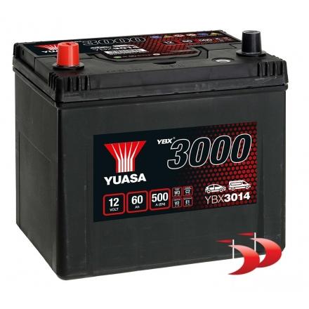 Yuasa Ybx3000 YBX3014 60 AH 500 EN