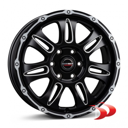Borbet 5X114,3 R18 8.0 ET38 CW8 Black RIM Window Polished Matt
