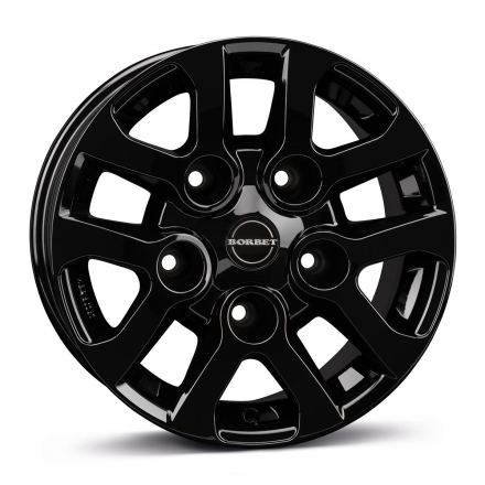 Borbet 5X165,1 R16 8,0 ET5 LD Black Gloss