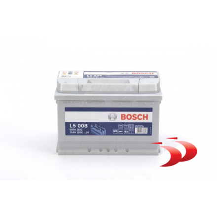 Bosch L5008 75 AH 650 EN Akumuliatoriai