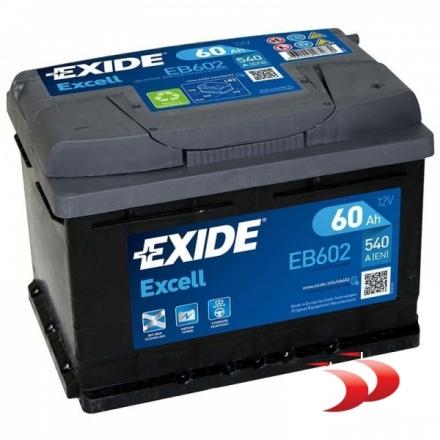 Exide Excell EB602 60 AH 540 EN Akumuliatoriai