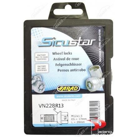 Slapti varžtai 12X1.5 28 sfera (kompl. 4 vnt)