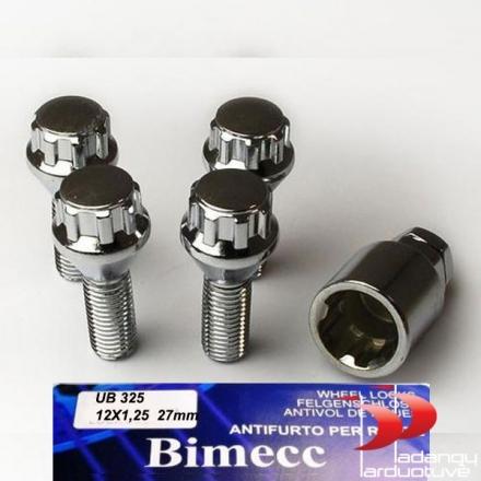 Slapti varžtai 12X1.25 27 konusas (kompl. 4 vnt)