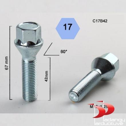 Varžtas 12X1.25 42 H17 konusas