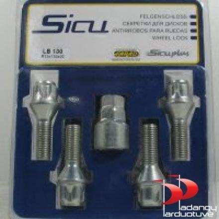 Slapti varžtai 14X1.5 27 sfera (kompl. 4 vnt)