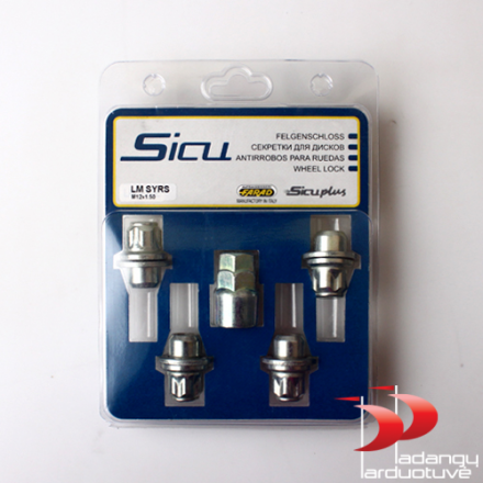 Slaptos veržlės 12X1.5 konusas (kompl. 4 vnt)