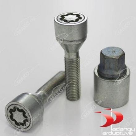 Slapti varžtai 12X1.5 45 konusas (kompl. 4 vnt)