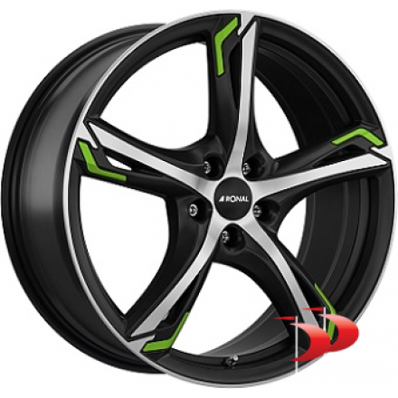 Ratlankiai Ronal 5X112 R18 7,5 ET50 R62 Green Bmfm