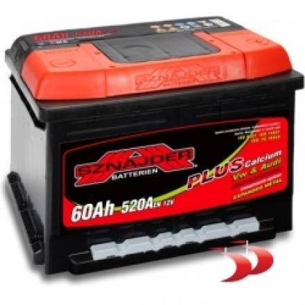 Akmumuliatoriai Sznajder Plus SZ56077 60 AH 520 EN