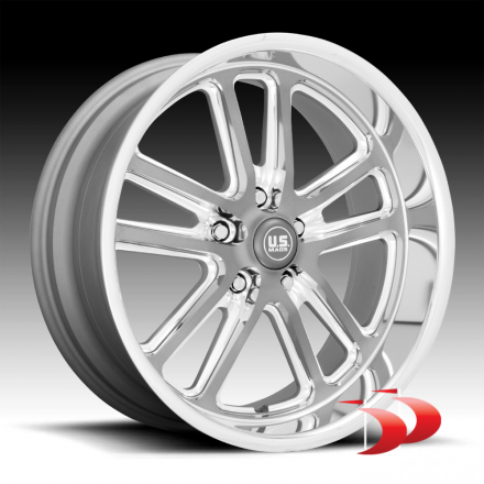 US MAG 5X114,3 R20 8,0 ET1 U130 Bullet Textured GUN Metal With Milled Edges