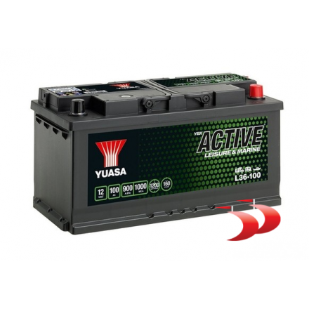 Yuasa Ybx active leisure & marine L36-100 100 AH 900 EN