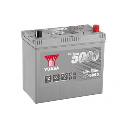 Yuasa Ybx5000 YBX5053 50 AH 450 EN Akumuliatoriai